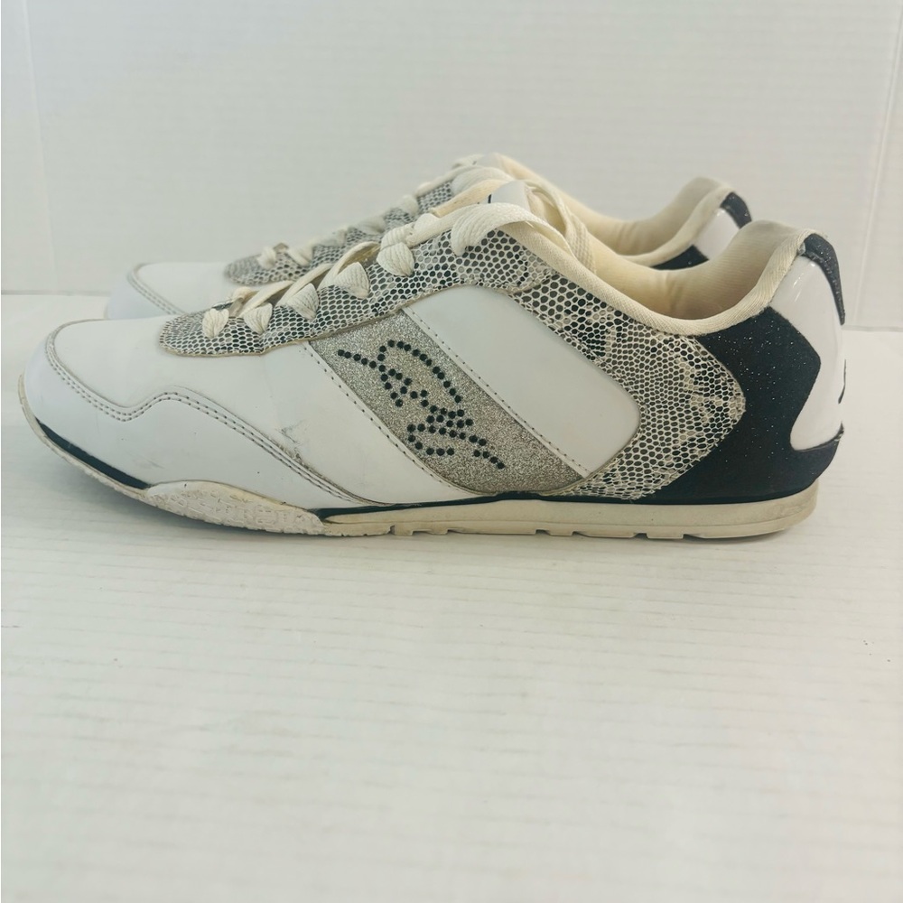 Vintage Fubu women’s sneakers logo and design sz 8.5 sparkle Y2K lace up